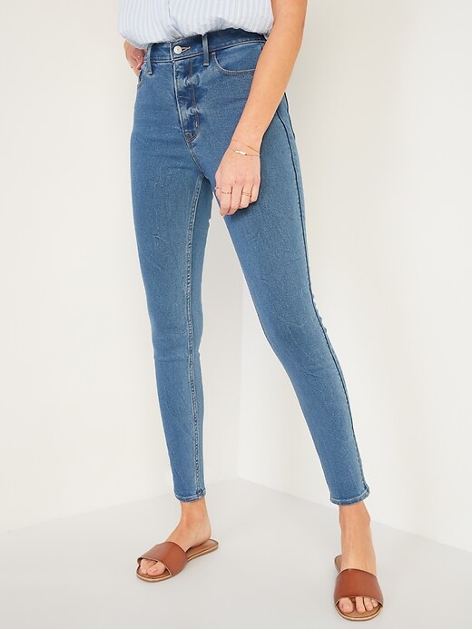Image number 5 showing, Extra High-Waisted Rockstar 360° Stretch Super Skinny Jeans for Women