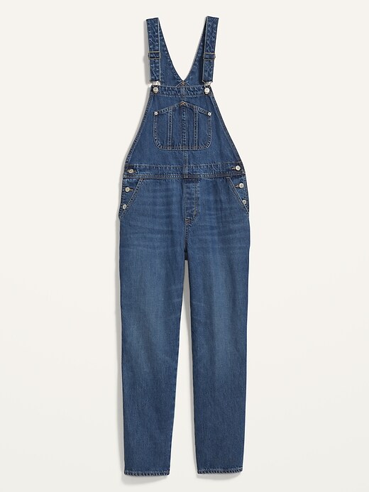 Image number 4 showing, Slouchy Straight Workwear Jean Overalls for Women
