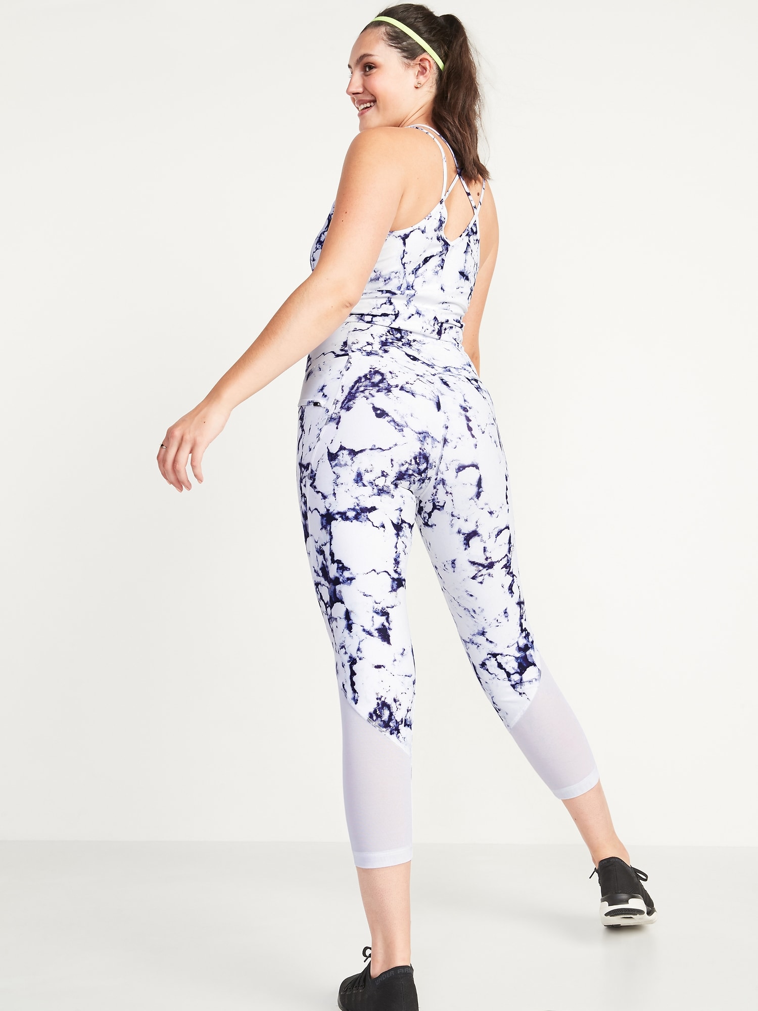 High-Waisted PowerSoft Run Crop Leggings