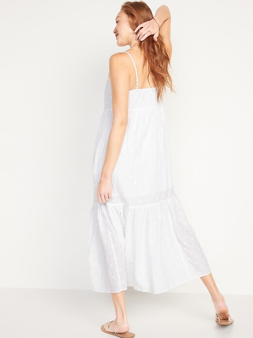 Image number 6 showing, Tiered Embroidered Maxi Swing Sundress for Women