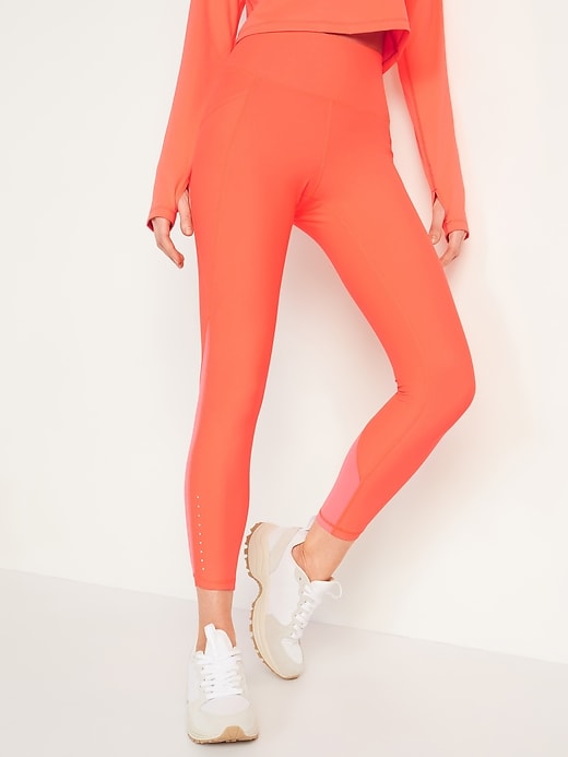 Image number 5 showing, High-Waisted PowerSoft Side-Pocket 7/8 Run Leggings