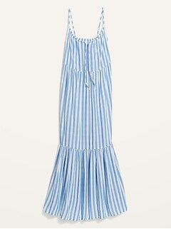 Tiered Maxi Swing Sundress for Women