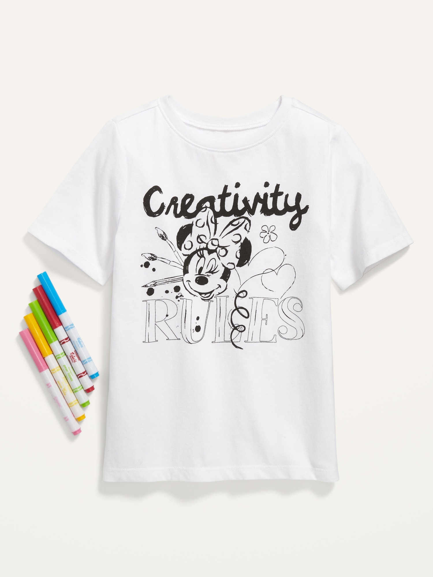 Color in Kids character T-shirt *markers included