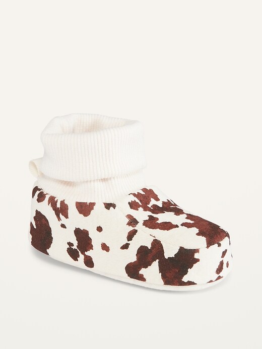Unisex SoftKnit AnimalPrint Bootie Slippers for Baby Old Navy