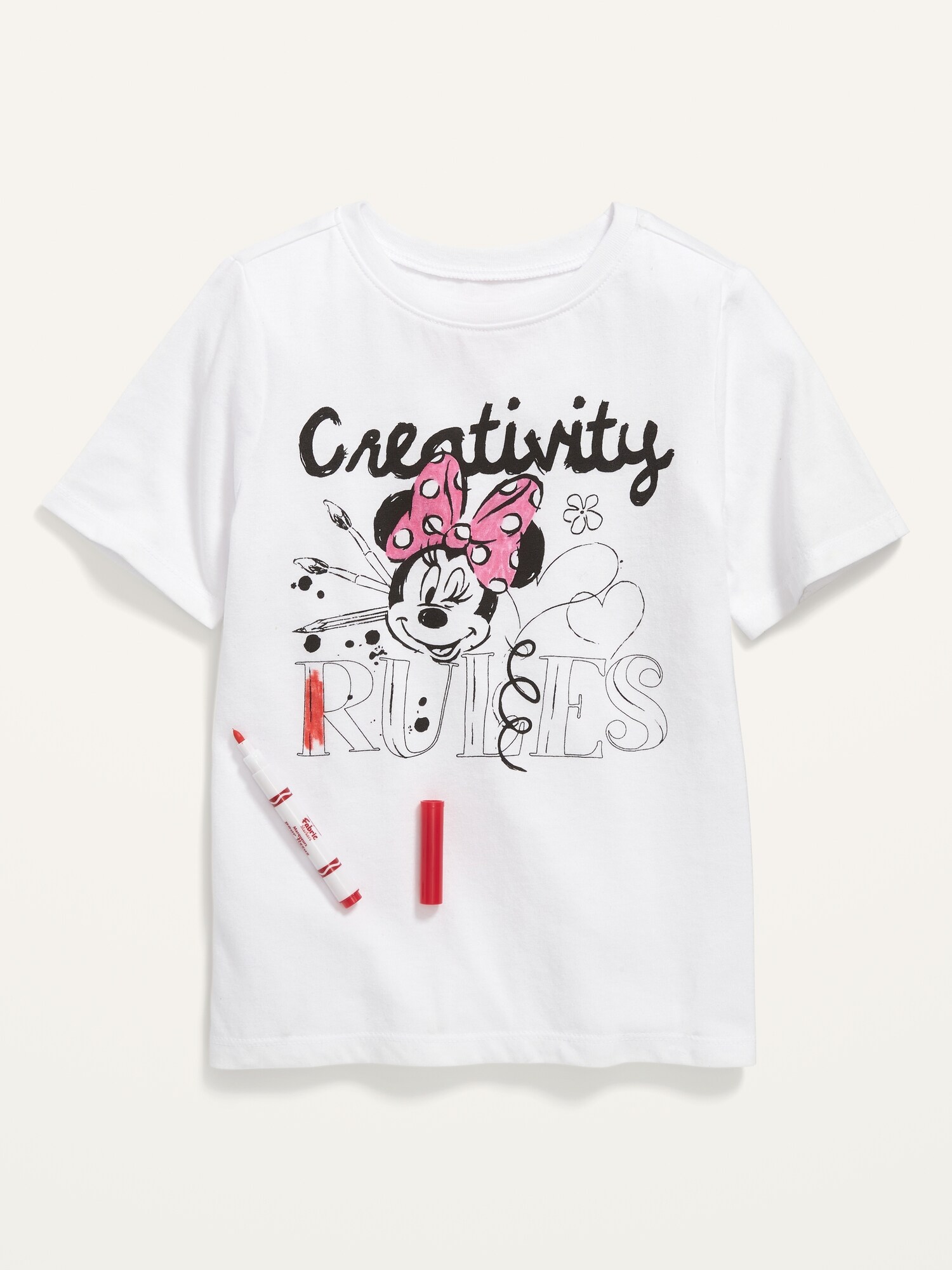 Color in Kids character T-shirt *markers included