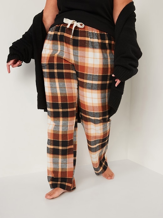 Image number 7 showing, Mid-Rise Flannel Pajama Pants