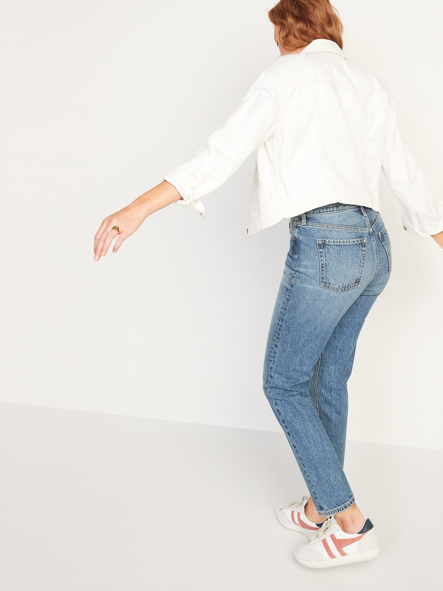 stretch cropped jeans