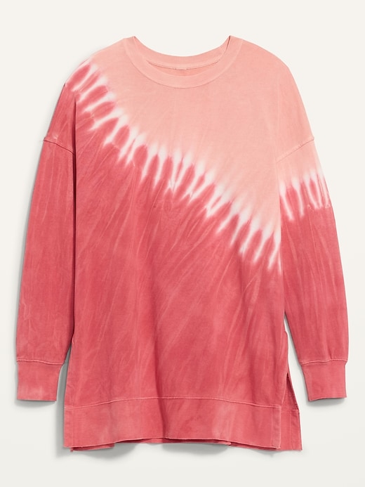 Image number 2 showing, Oversized Vintage Specially Dyed Tunic Sweatshirt for Women