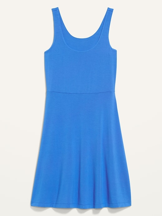 View large product image 2 of 3. Sleeveless Fit & Flare Jersey Dress