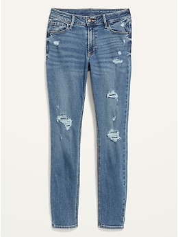 Old navy store distressed rockstar jeggings