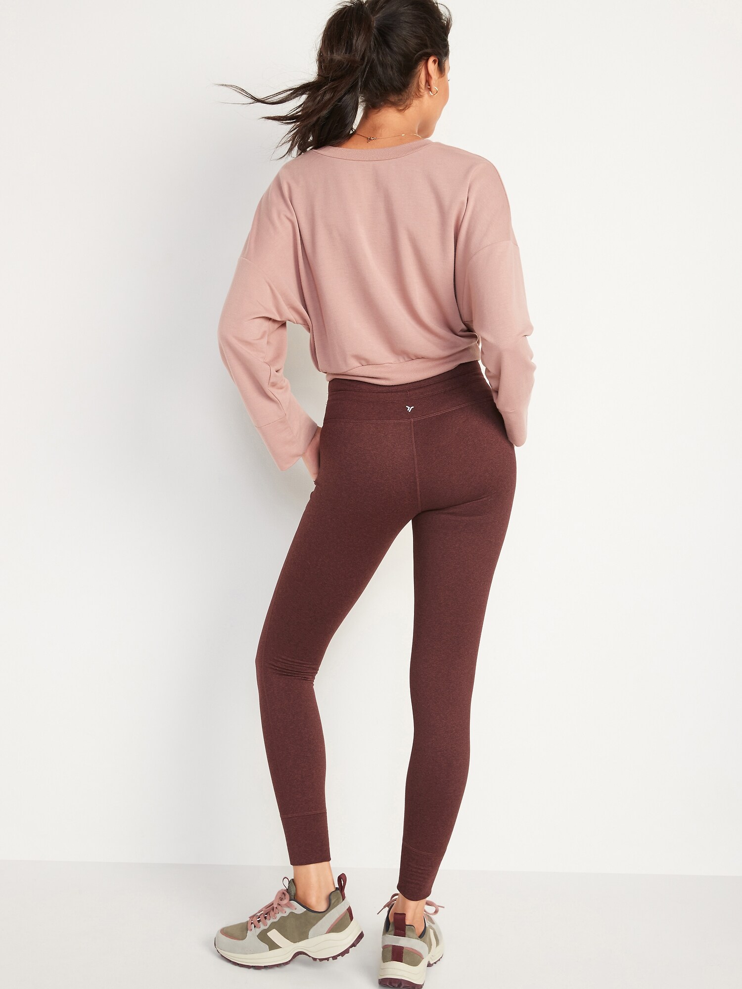 high waisted cozecore jogger leggings