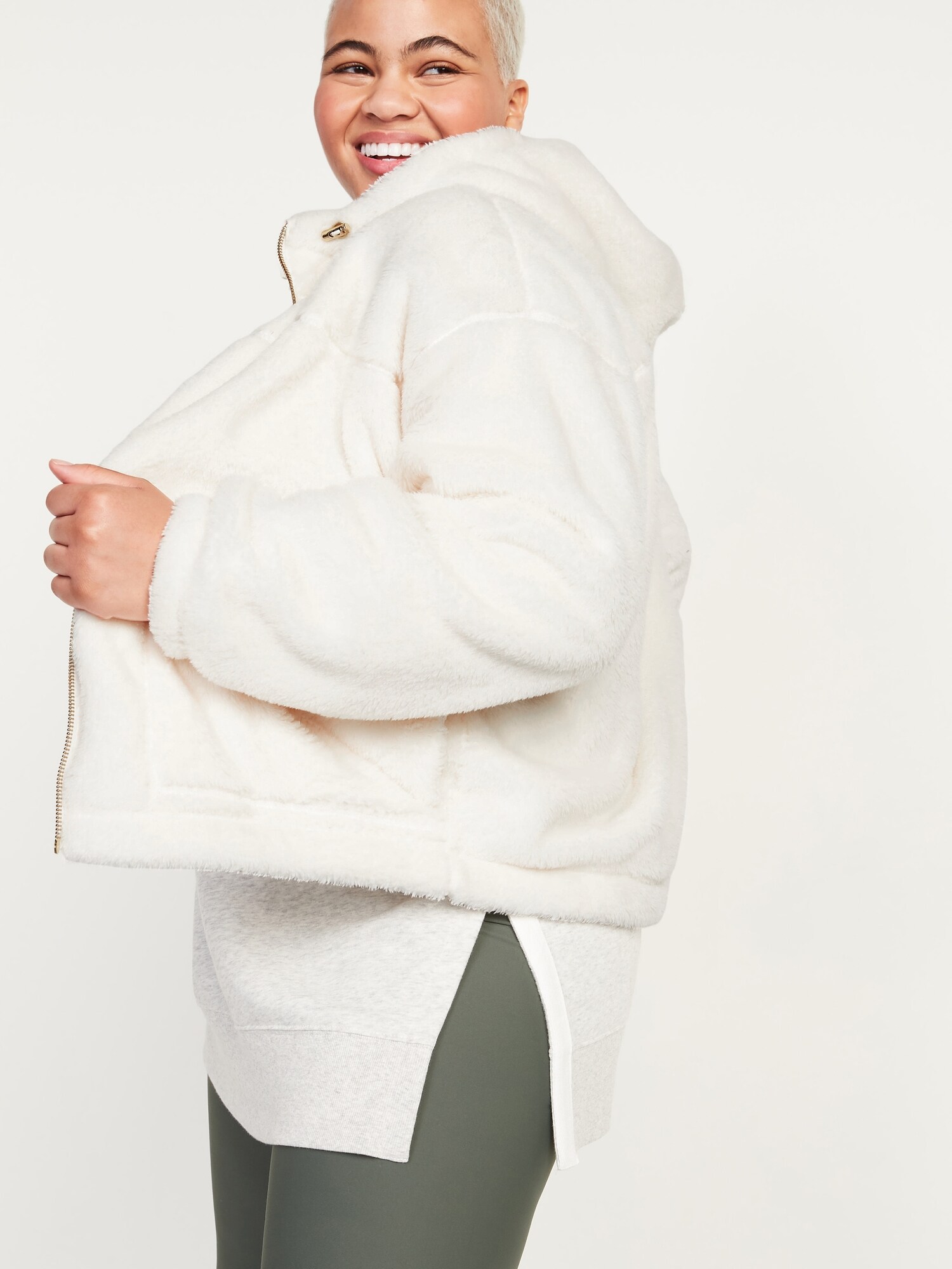 loose cozy sherpa old navy