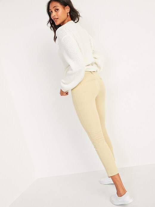 Image number 6 showing, Mid-Rise Pixie Chino Ankle Pants for Women