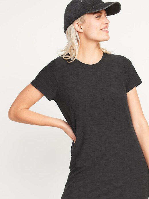 Image number 3 showing, Short-Sleeve Breathe ON Maxi T-Shirt Shift Dress