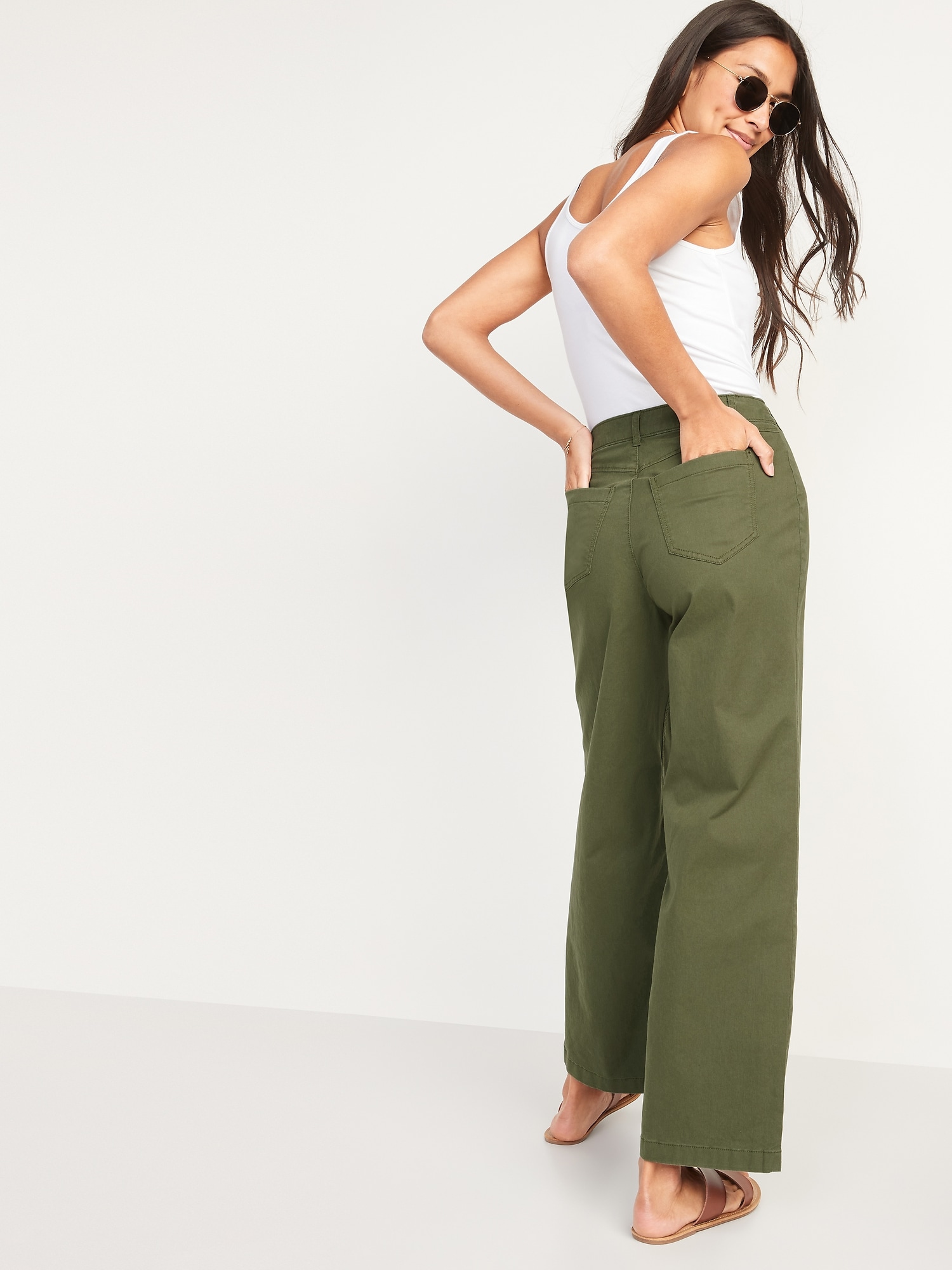 Extra High-Waisted Wide-Leg Pants for Women