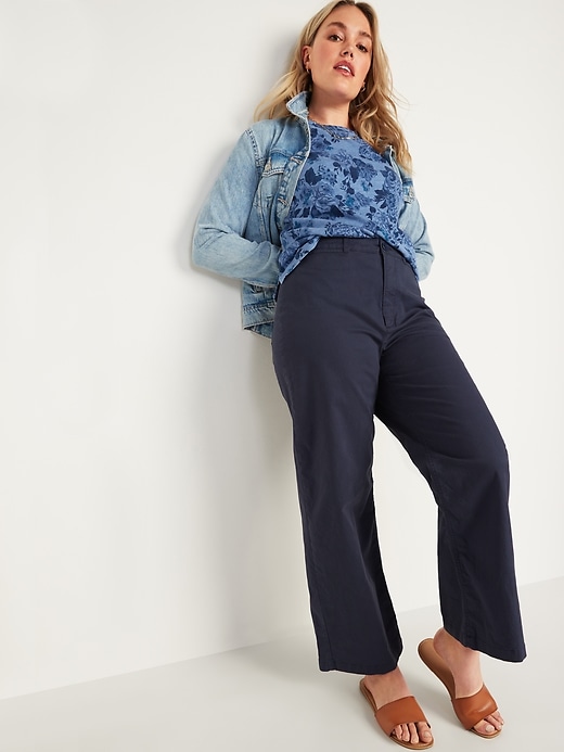 Image number 3 showing, Extra High-Waisted Wide-Leg Pants for Women