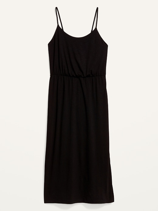Image number 4 showing, Sleeveless Waist-Defined Slub-Knit Midi Dress