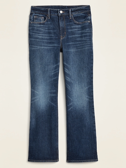 Image number 1 showing, High-Waisted Crop Flare Ankle Jeans for Women