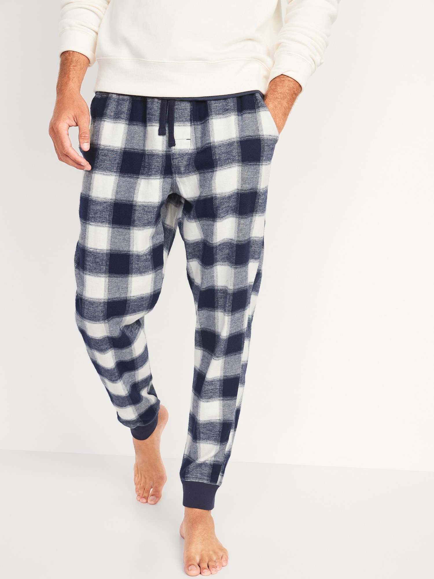 Matching Plaid Flannel Jogger Pajama Pants