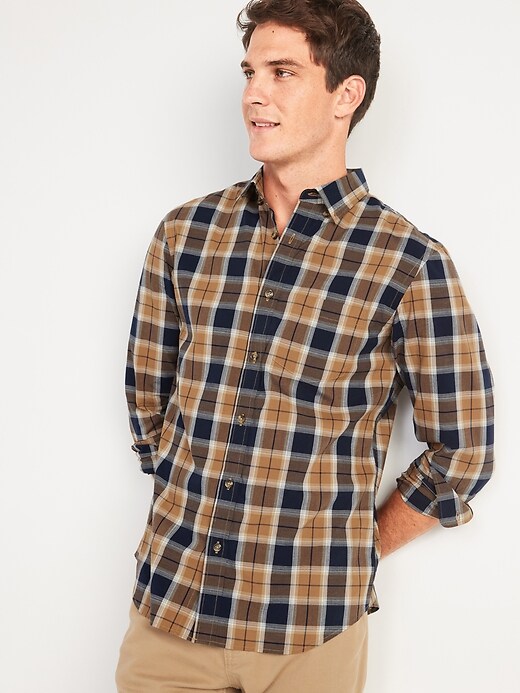 Image number 1 showing, Slim-Fit Built-In Flex Everyday Printed Shirt