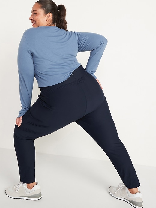 Image number 8 showing, High-Waisted PowerSoft Zip Jogger Pants for Women
