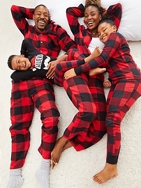 Unisex Matching Flannel Pajama Set for Toddler & Baby