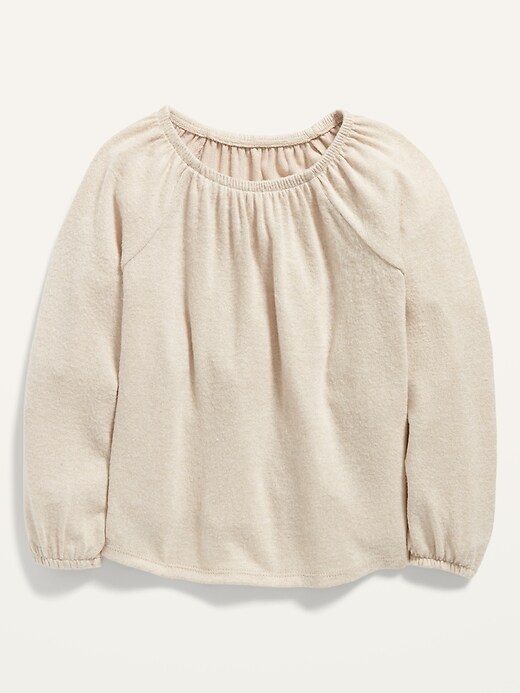 View large product image 1 of 1. Cozy Long-Sleeve Top for Toddler Girls