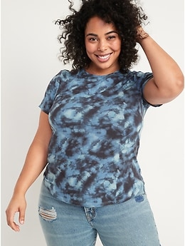 Luxe Short-Sleeve Crew-Neck T-Shirt for Women