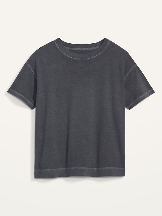 Voir une image plus grande du produit 1 de 1. T-shirt ample rétro à encolure ras du cou pour Femme