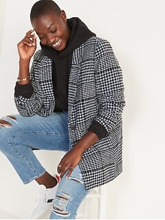 old navy tweed coat