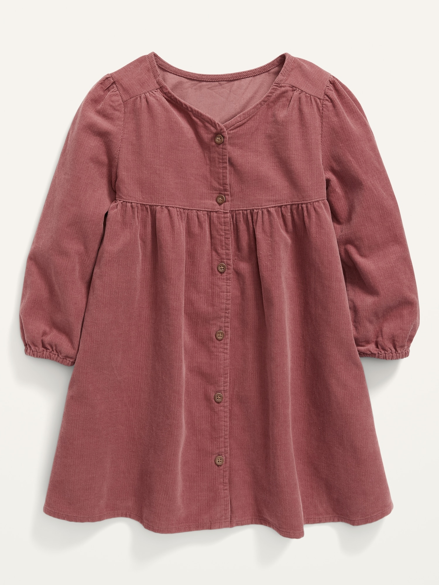 Corduroy button outlet front dress