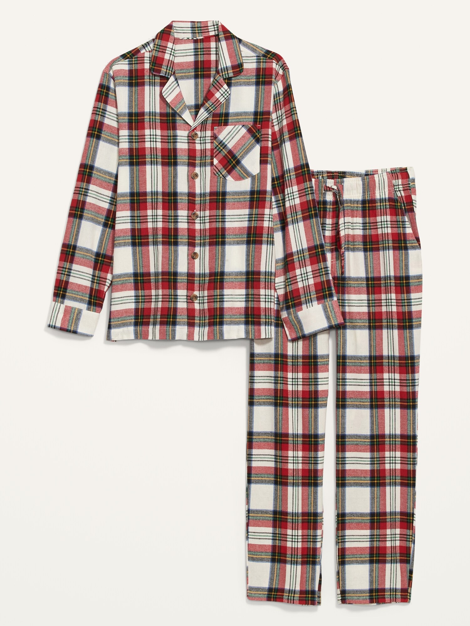 Plaid Flannel Pyjama Shirt Navy - Unisex - Au Lit x Province of Canada -  Made in Canada