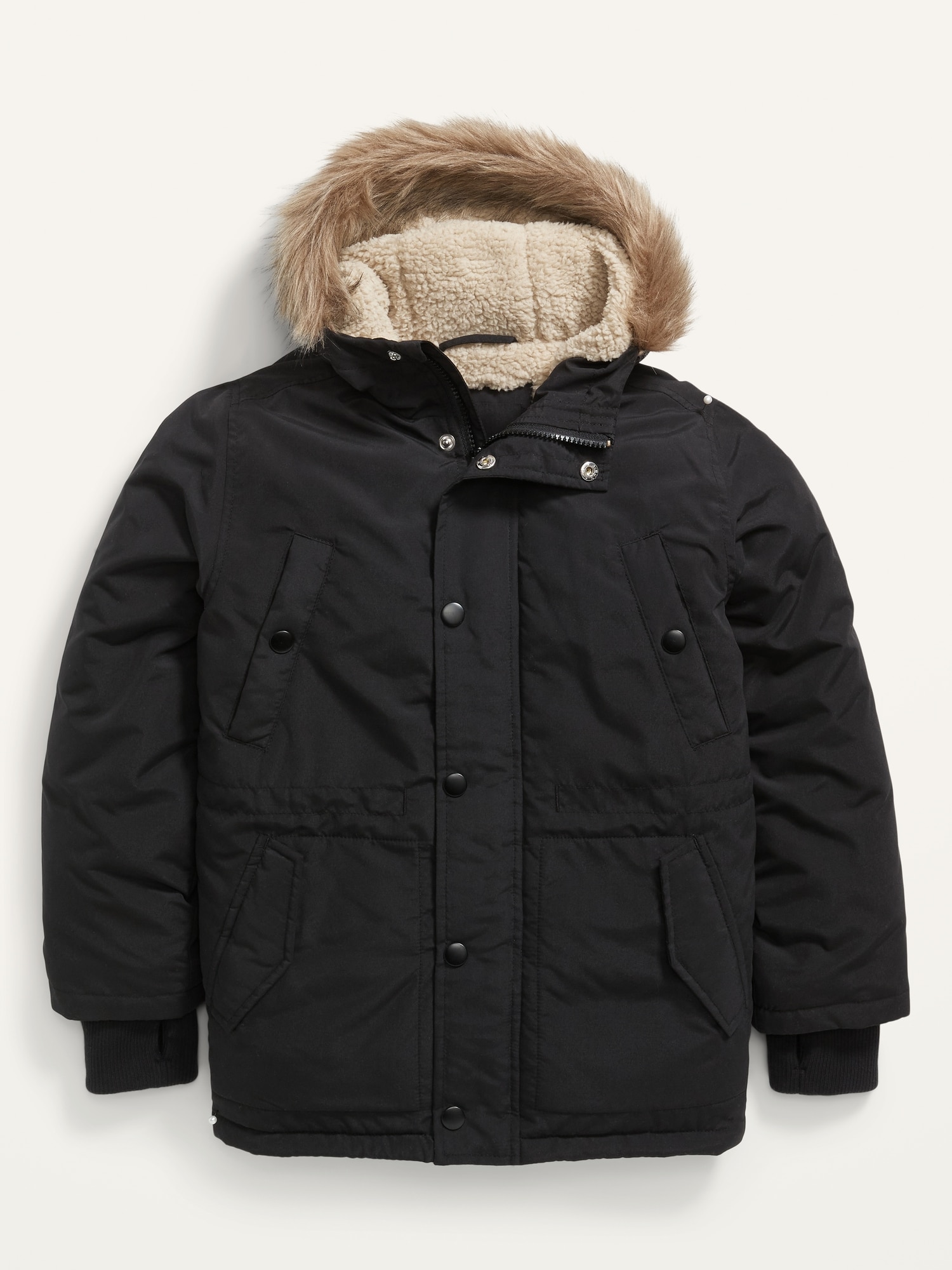 boys warm parka