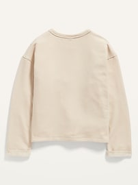 View large product image 3 of 3. Cozy-Knit Pocket Sweatshirt for Girls
