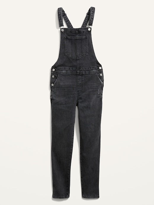 Image number 4 showing, O.G. Workwear Black-Wash Jean Overalls for Women