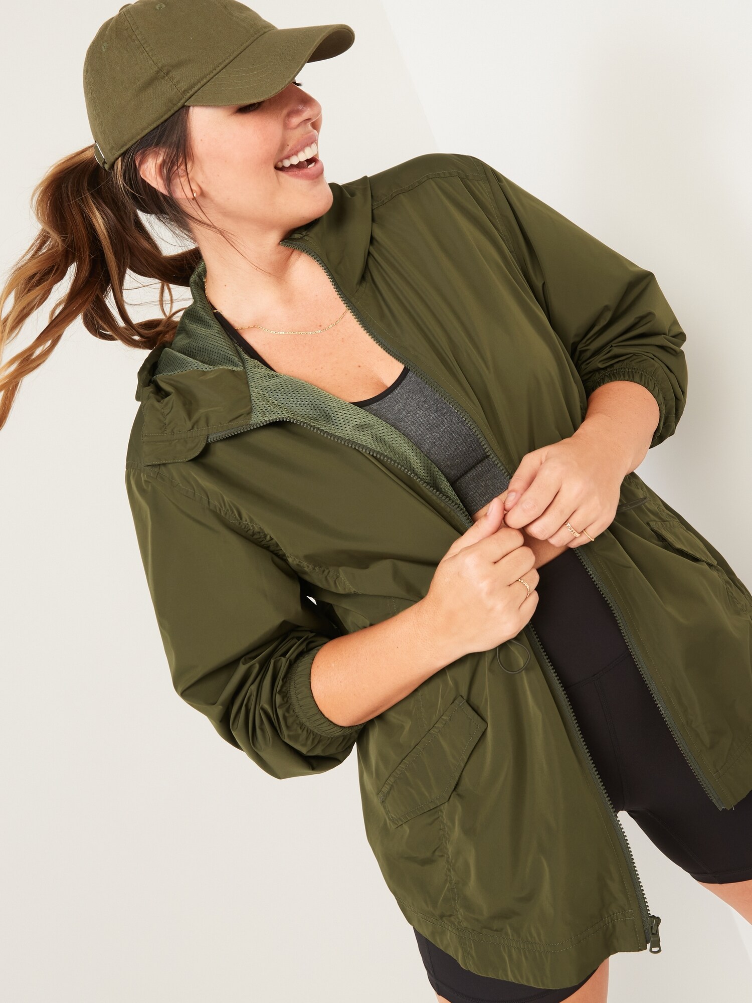 Women's utility sale anorak jacket