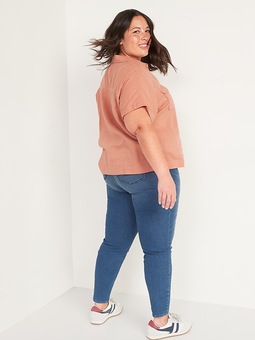 Image number 2 showing, Mid-Rise Plus-Size Super Skinny Ankle Jeans