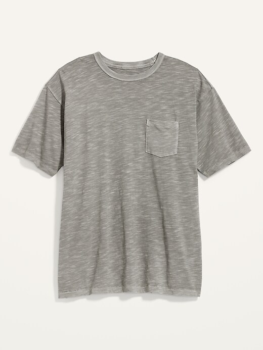 View large product image 2 of 2. Vintage Garment-Dyed Pocket Gender-Neutral T-Shirt for Adults