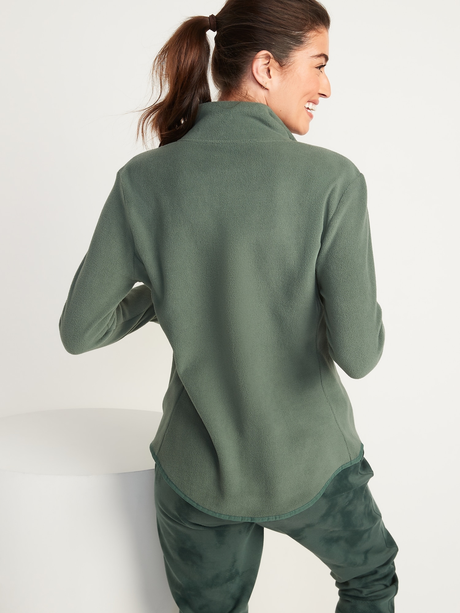 old navy microfleece zip up