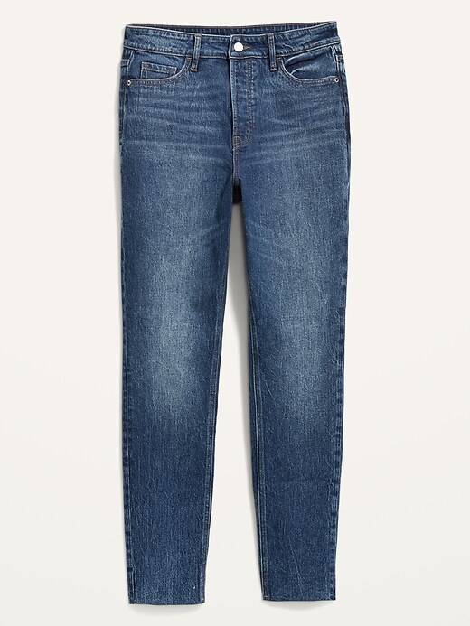 Image number 4 showing, Extra High-Waisted Button-Fly Pop Icon Cut-Off Skinny Jeans for Women