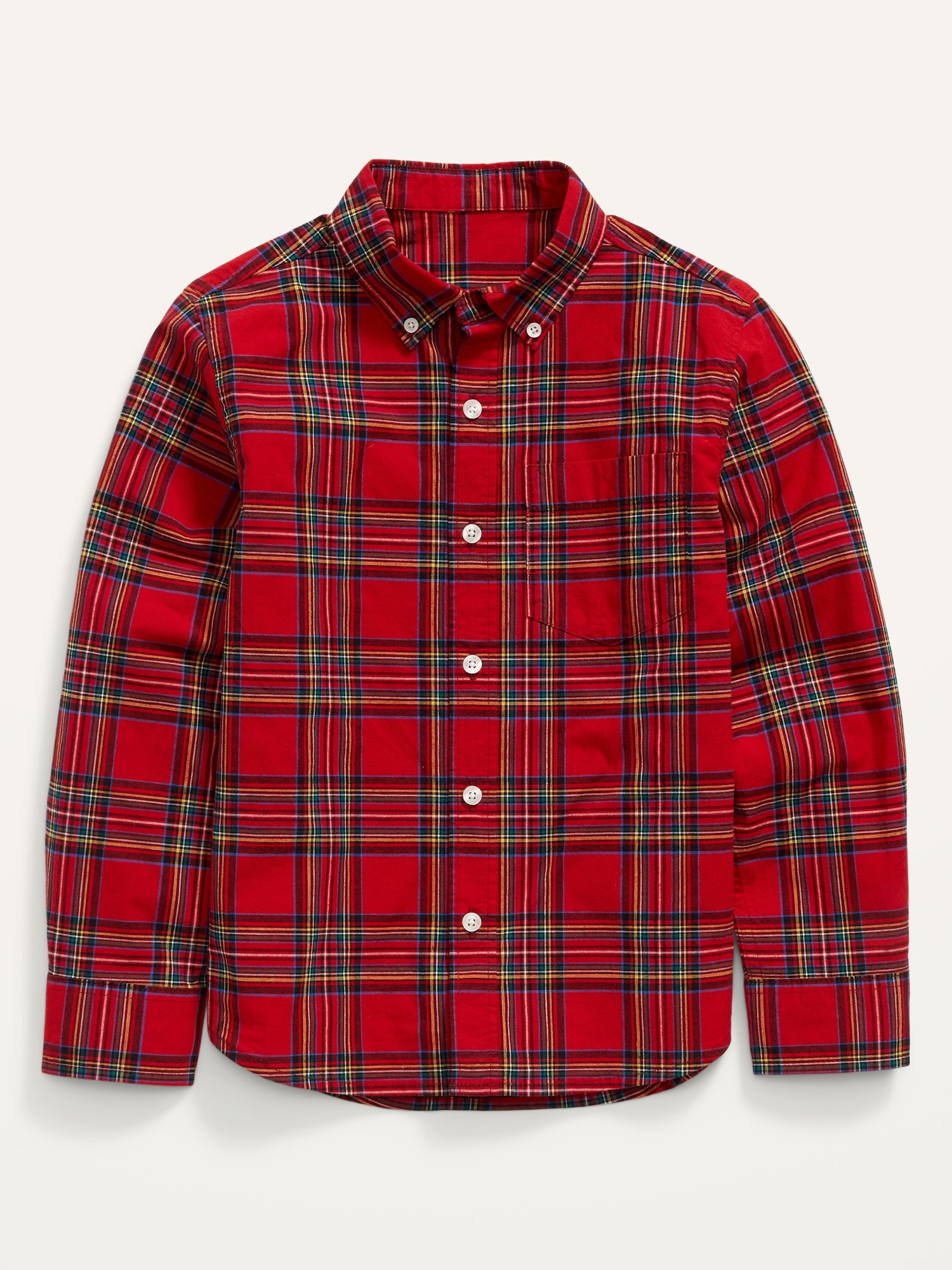 old navy red plaid shirt