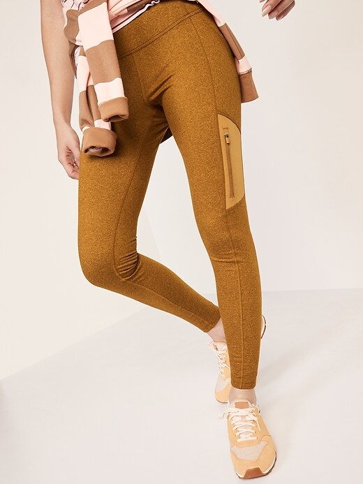 Image number 5 showing, High-Waisted CozeCore Hybrid Zip-Pocket Leggings for Women