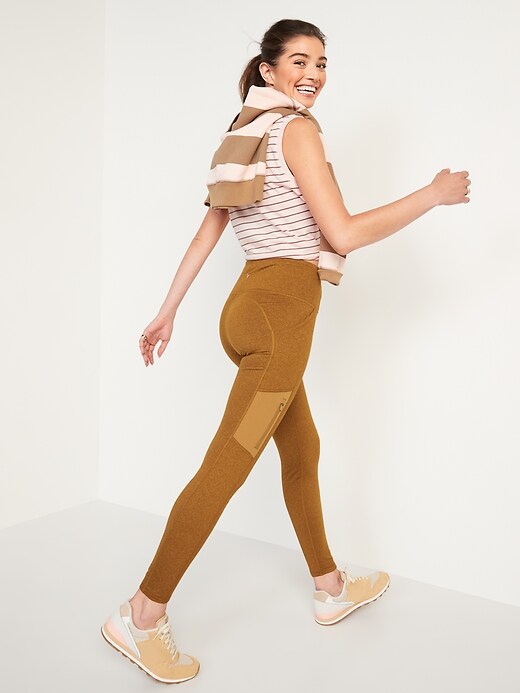 Image number 6 showing, High-Waisted CozeCore Hybrid Zip-Pocket Leggings for Women