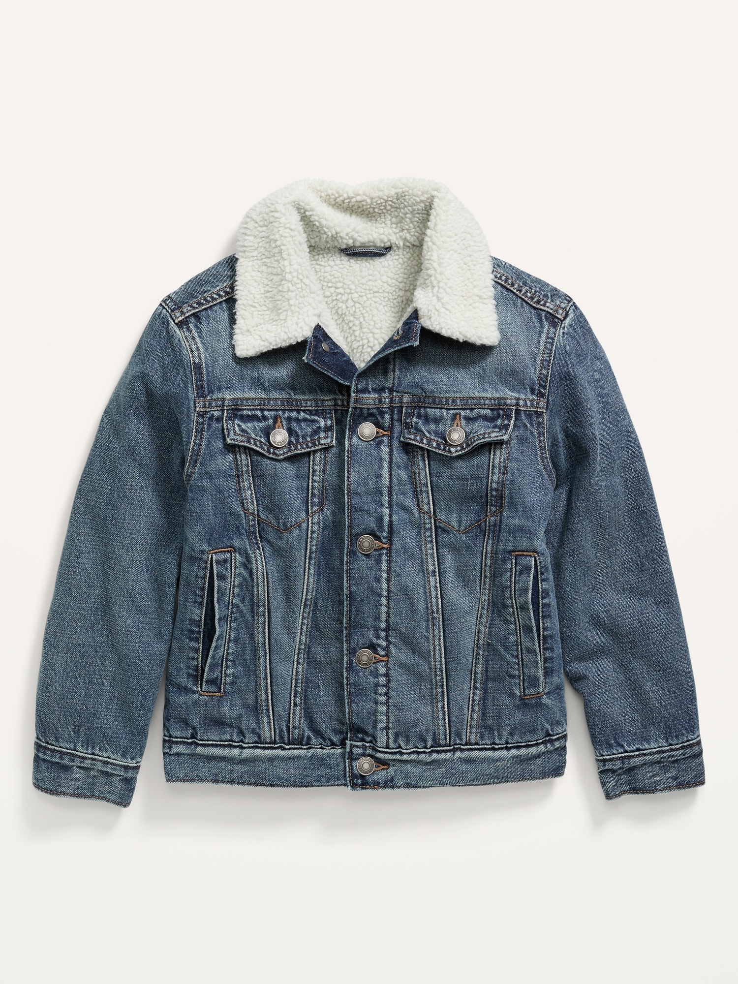 Oversized sherpa best sale trucker jacket