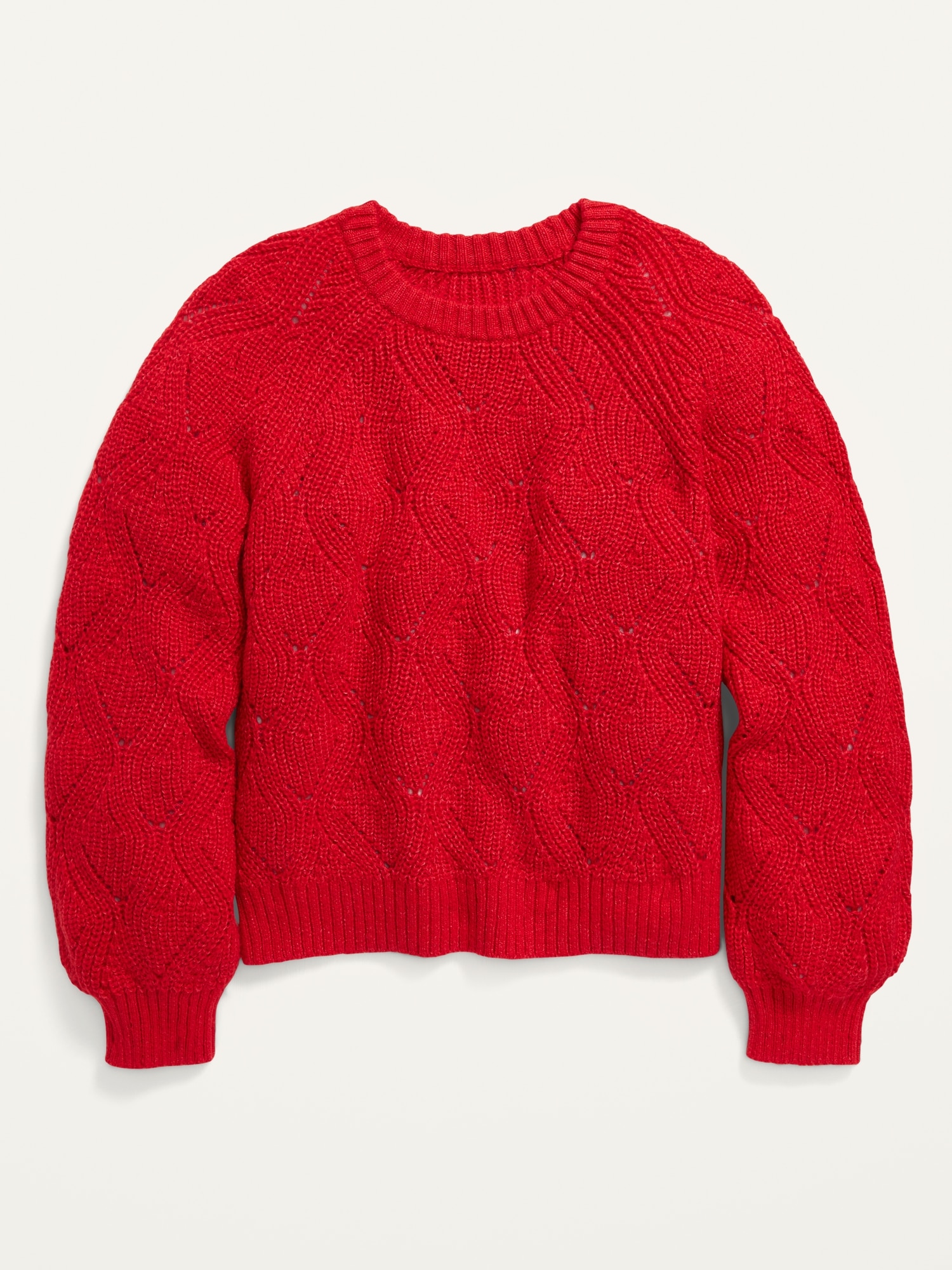 shaker stitch sweater