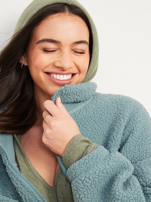 Plush hoodie womens cheap