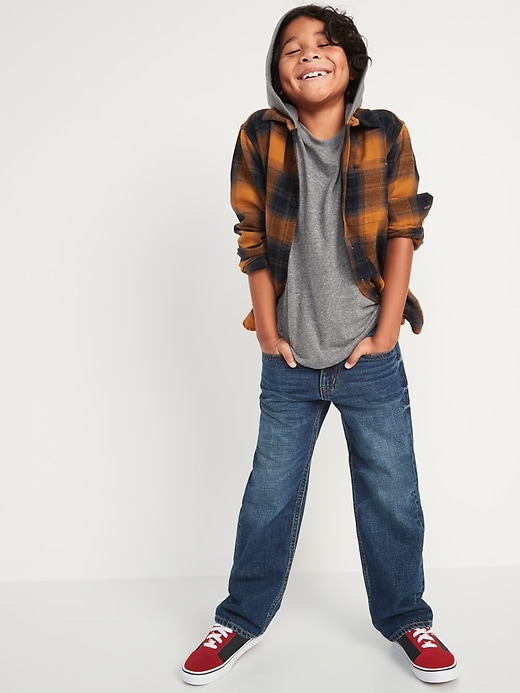 View large product image 2 of 4. Non-Stretch Loose-Fit Jeans for Boys