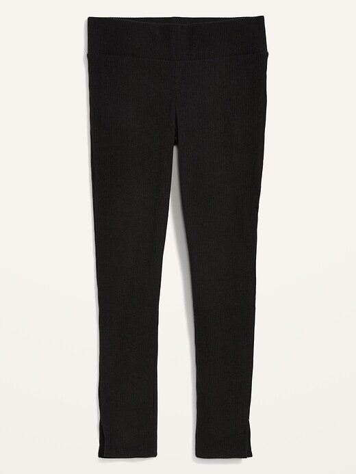 Image number 4 showing, High-Waisted Cozy Rib-Knit Lounge Leggings