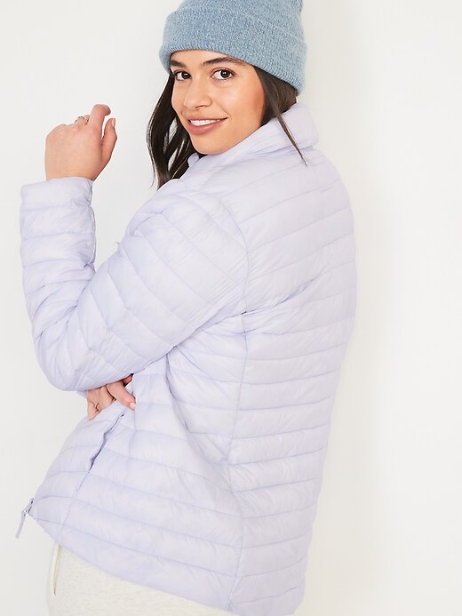 Image number 2 showing, Water-Resistant Narrow-Channel Packable Puffer Jacket for Women
