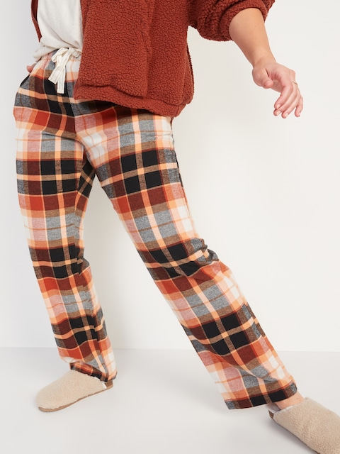 Mid-Rise Flannel Pajama Pants